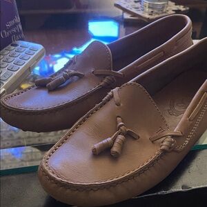 Tod's Brown Leather Tassel Loafers